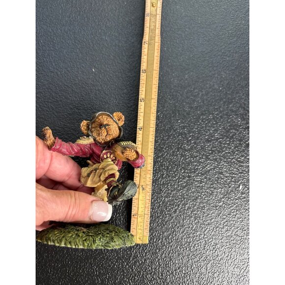 2001 Boyds Bear Bearstone TD Gridiron Touchdown Football Figurine - Picture 8 of 8